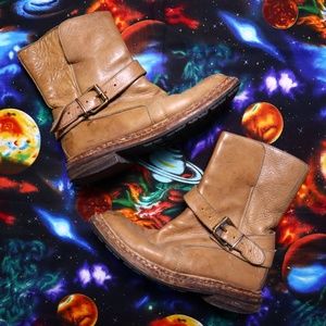 Burberry Leather Ankle Buckle Boots 36